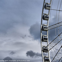 Buy canvas prints of Wheel of Manchester II by Maria Tzamtzi Photography