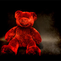Buy canvas prints of Red Teddy by Maria Tzamtzi Photography