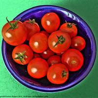 Buy canvas prints of Bowl of tomatoes by Robert Gipson