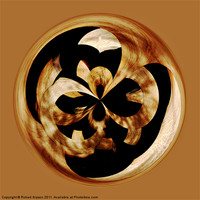 Buy canvas prints of Spherical wood Paperweight curves by Robert Gipson