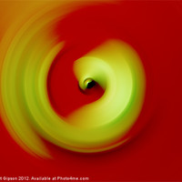 Buy canvas prints of Spiral through Red by Robert Gipson