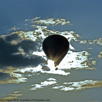 Buy canvas prints of Hot Air Balloon sunset by Robert Gipson