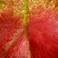 Buy canvas prints of Chaos in red abstract by Robert Gipson