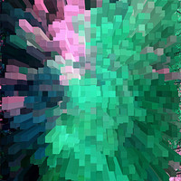Its the pink in the green
