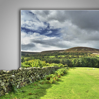 Buy canvas prints of Out of bounds, Yorkshire wall by Robert Gipson