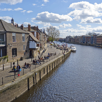 Buy canvas prints of Kings Staith besides the river Ouse, York, by Robert Gipson