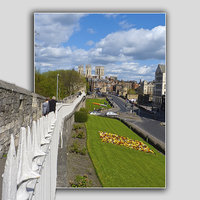 Buy canvas prints of York walls minster by Robert Gipson