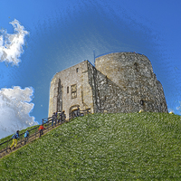 Buy canvas prints of Clifford's Tower in York  historical building. Add by Robert Gipson