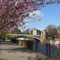 Buy canvas prints of York City, river view with lendal bridge by Robert Gipson