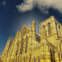 Buy canvas prints of York Minster special effect by Robert Gipson