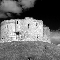 Buy canvas prints of Clifford's Tower in York  historical building. by Robert Gipson