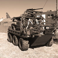 Buy canvas prints of  All-Terrain Mobility Platform (ATMP) ‘Supacat' by Robert Gipson