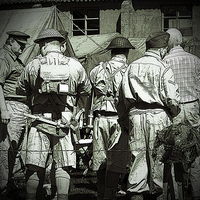 Buy canvas prints of  Dads Army on parade by Robert Gipson