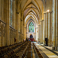 Buy canvas prints of York Minster from inside. by Robert Gipson