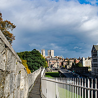 Buy canvas prints of York Minster and roman walls. by Robert Gipson