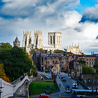 Buy canvas prints of York Minster and walls by Robert Gipson