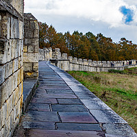 Buy canvas prints of A walk along the wall by Robert Gipson