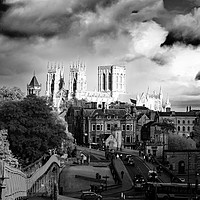 Buy canvas prints of York Walls and Minster by Robert Gipson