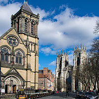 Buy canvas prints of Saint Wilfrids and York Minster. by Robert Gipson