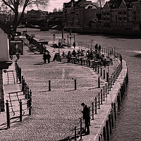 Buy canvas prints of Kings Staith Landing. York. by Robert Gipson