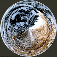 Buy canvas prints of Spherical Paperweight Winters Entanglement by Robert Gipson
