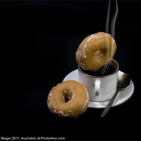 Buy canvas prints of Coffee and Doughnuts by Andy Wager