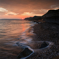 Buy canvas prints of Sunset At the Bay, by Daniel Bristow