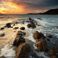 Buy canvas prints of Jurassic Sunset by Daniel Bristow