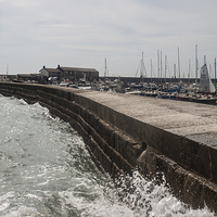Buy canvas prints of Canon Wall Lyme Regis by Daniel Bristow