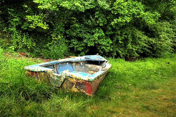 Abandoned Boat Picture Board by Steve Purnell