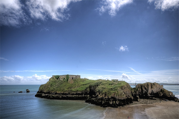 St Catherines Rock, Tenby Picture Board by Steve Purnell