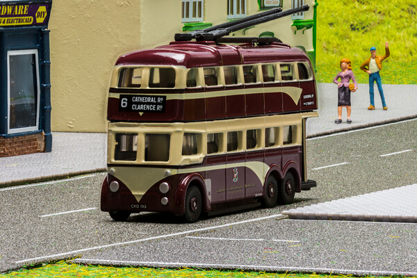 Catch The Trolley Bus Picture Board by Steve Purnell