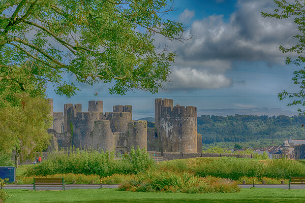 Caerphilly Castle Framed Picture Board by Steve Purnell