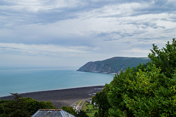 Lynmouth Bay From Lynton Picture Board by Steve Purnell
