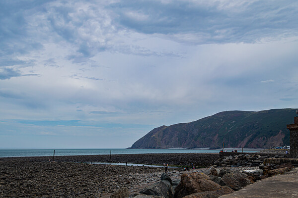 Blacklands Beach Lynmouth Picture Board by Steve Purnell