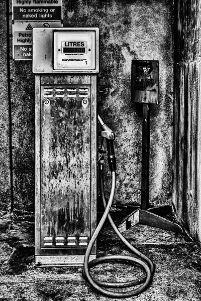 Vintage Fuel Pump Picture Board by Steve Purnell