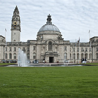 Buy canvas prints of City Hall, Cardiff by Steve Purnell