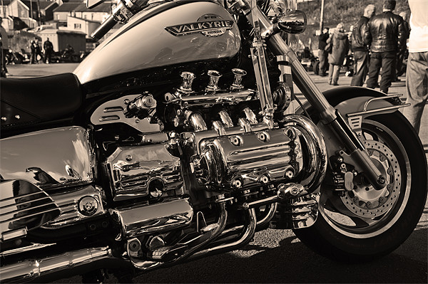 Honda Valkyrie Sepia Picture Board by Steve Purnell