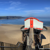 Buy canvas prints of Old Lifeboat Station, Tenby by Steve Purnell