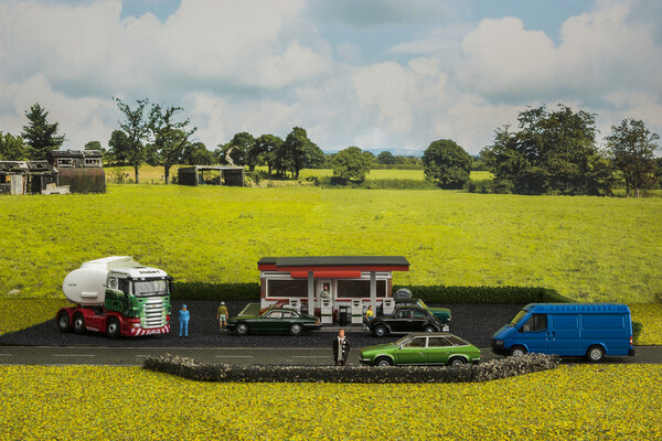 Busy Petrol Station Picture Board by Steve Purnell