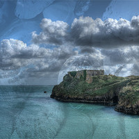 Buy canvas prints of St Catherines Rock Tenby Seashells by Steve Purnell