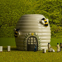 Buy canvas prints of Honey Harvest at Beekeepers Cottage by Steve Purnell