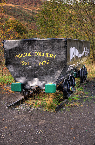 Parc Cwm Darran Coal Trucks Picture Board by Steve Purnell