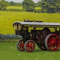 Buy canvas prints of Celebrating Steam with a Legendary Burrell Locomot by Steve Purnell