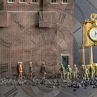 Buy canvas prints of The Eternal Cycle Smallville Colliery Shift Change by Steve Purnell