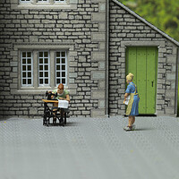 Buy canvas prints of The Seamstress Laundry Repairs by Steve Purnell