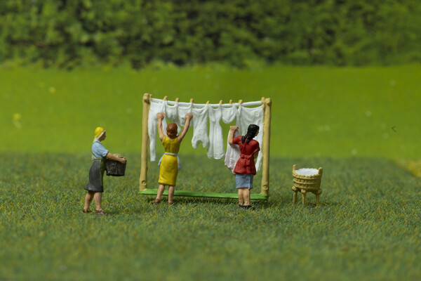 Laundry At The Farm Picture Board by Steve Purnell