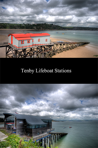 Tenby Lifeboat Stations Picture Board by Steve Purnell