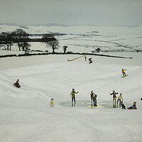 Buy canvas prints of Fun On The Slopes by Steve Purnell