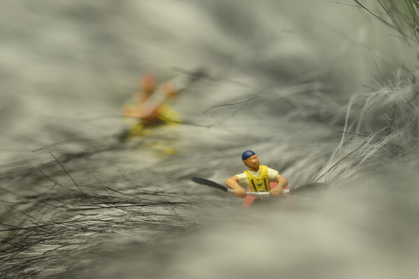 White Water Kayaking Picture Board by Steve Purnell